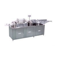 Gray Automatic Bottle / Jars Air Jet And Vacuum Cleaning Machine