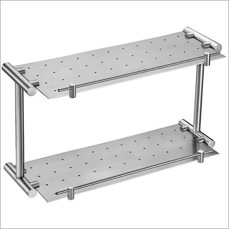 Two Layer S. Steel Shelf 450mm