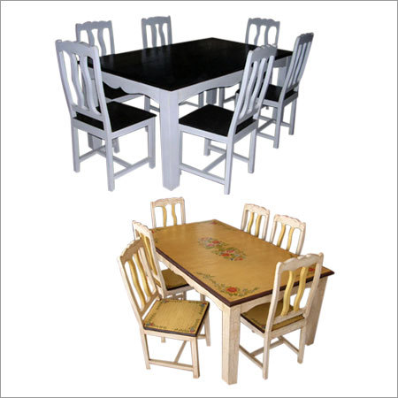 Painted Dining Tables with Four Chairs