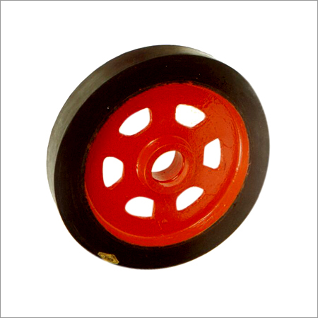 TROLLEY WHEEL 12"X2" HEAVY DUTY BORED TO BEARING SIZE 6205