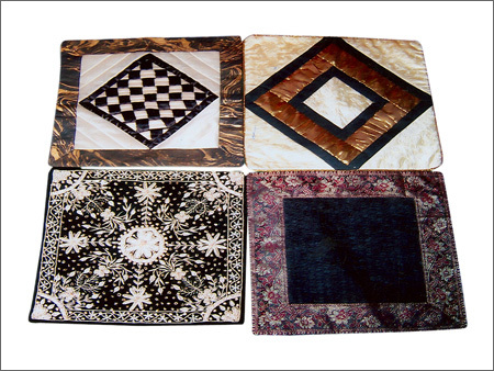 Silk X Silk Cushion Cover with Embroidery Design