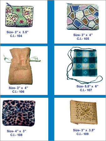 Jute Coin Pouch Bags
