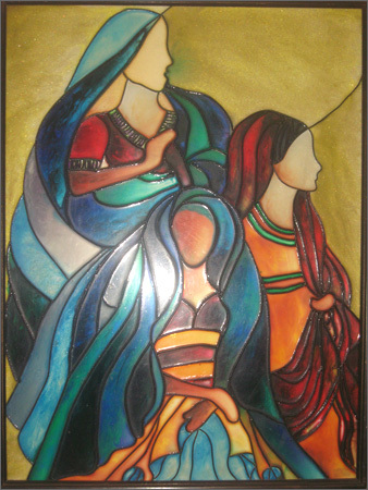 stained glass painting