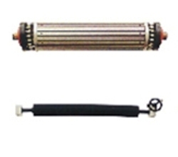 SPARES & EQUIPMENTS FOR TEXTILES INDUSTRY - Rubber Metal Fixed Bow Expander Rollers, Custom Diameter Length, Wrinkle Removal Bow Correction