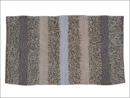Decorative Rug - Cotton Blend, Various Sizes, Beige | Soft Padding, Stylish Design, Durable, Easy Cleaning