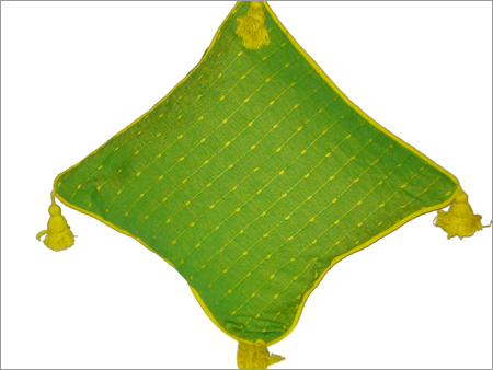 Cotton Cushion Cover - 16x16 Inch, Green, Zipper Closure | Stylish Printed Design, Soft Durable Fabric, Double Stitched