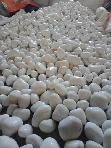 machine made glossy white polish pebbles stone quartz pebbles marble polished pebbles