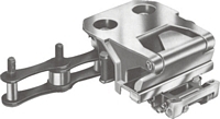 COMBINES PIN CLIP WITH ROLLER FEELER