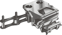COMBINES PIN CLIP WITH ROLLER FEELER