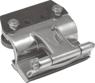 STENTER CLIP WITH ROLLER FEELER 