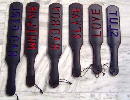 Leather Cutout Paddles