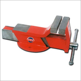 All Steel Bench Vice Round Fixed Base