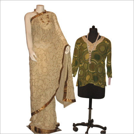 Designer Saree and Kurti with Accessories