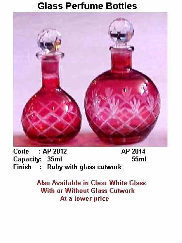 Crystal Glass Perfume Bottles