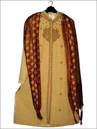 Embroidered Wedding Sherwani Suit