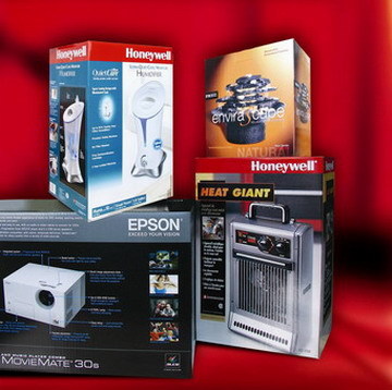 Electronics packaging box