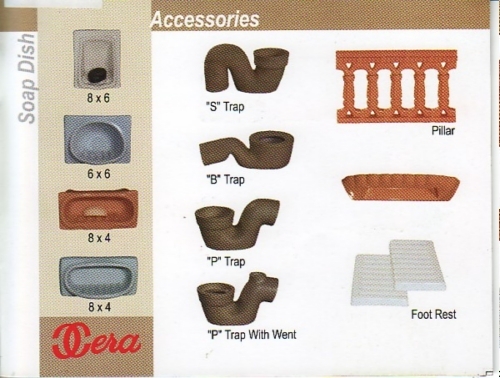 Traps , pillars ,soap dish