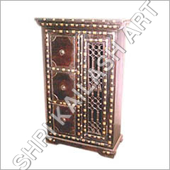 Wooden Almirah with Grill