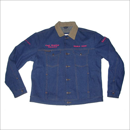 Denim Jacket With Corduroy Collar