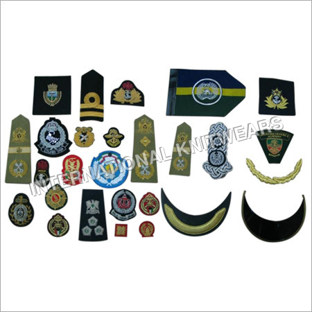 Military Embroidered Badges By INTERNATIONAL KNITWEARS