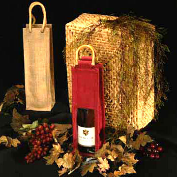 Jute Wine Handle Bags