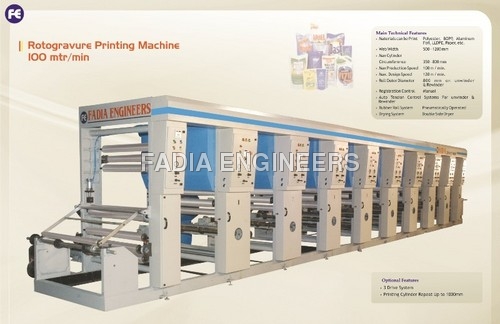 Multi Colour Roto Gravure Printing Machine