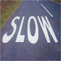 White Thermoplastic Road Markings