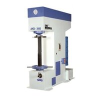 Brinell Hardness Tester - Mild Steel, 500-3000 Kgf Load Range, White & Blue | Industrial Application, Accurate Dead Weight & Hydraulic System, Optical Indenter With 14x Magnification