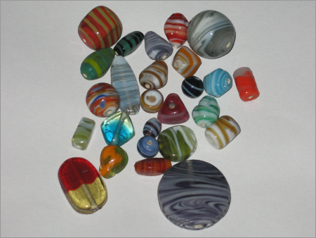 Chevron Glass Beads