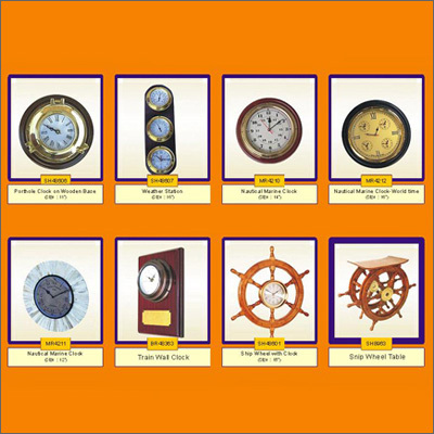 Clocks - Wood and Metal, Variable Diameter, Brown | Quartz Movement, Battery Powered, Durable Stylish Designs