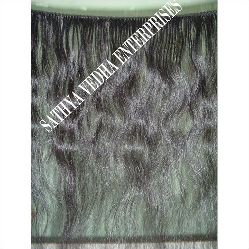 Black Remy Single Drawn Hand Tied Weft Hair