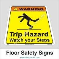 Yellow Floor Safety Sign