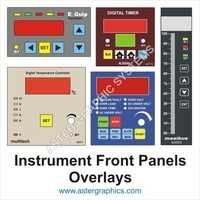 Multi Color Instruments Front Panels Overlay