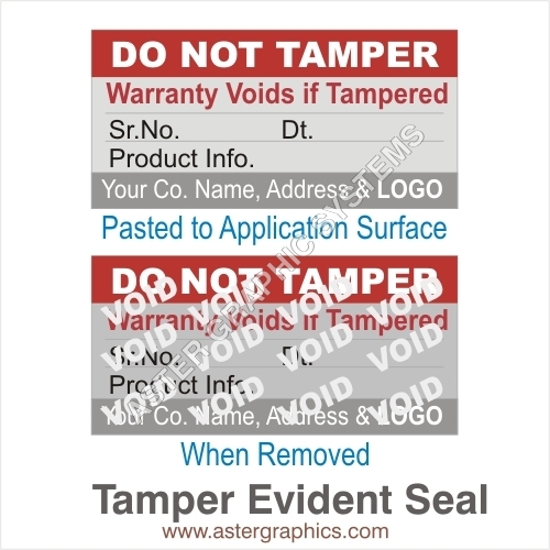 Tamper Evident Seal