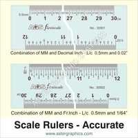 Sky Blue Scale Rulers