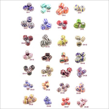 Chevron Glass Beads