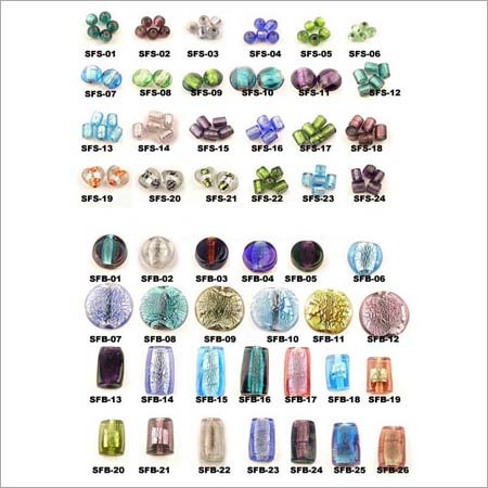 Silver Foil Beads