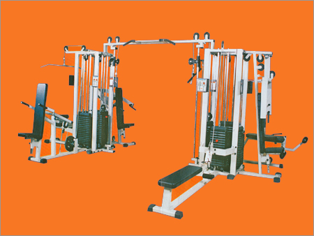 8 Station Super Jungle Circuit Multigym with Cross Cable