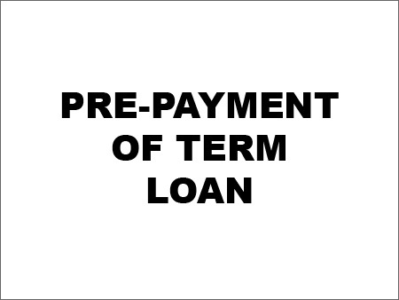 Pre-payment of Term Loan