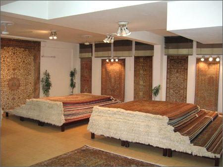 Designer Kashmir Silk Carpet
