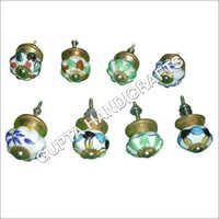 Tempered Glass Painted Ceramic Door Knobs