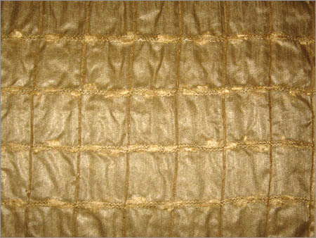 Tussar Silk Fabric - Organic Silk, Smooth Texture, Golden Color | Lightweight, Anti-Static, Flame Retardant, Quick Dry, Washable, Unique Patterns