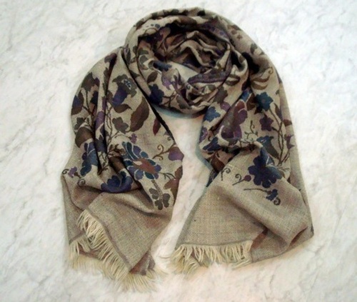 Silk Cashmere Jacquard Scarves