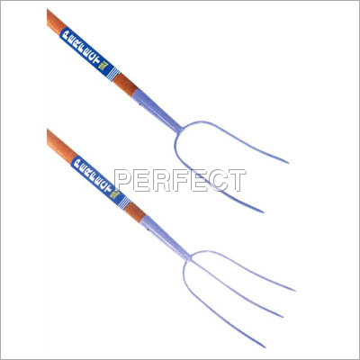 Hay Forks with Two & Three Prongs with Wooden Hand