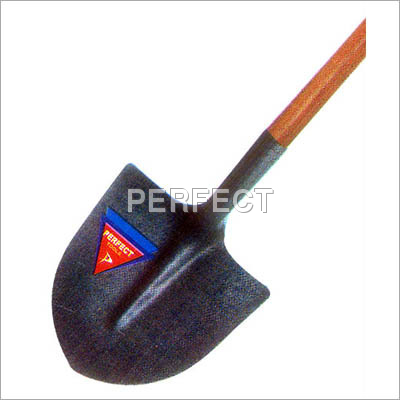 Hi-Neck Shovel Round Nose with Wooden Handle