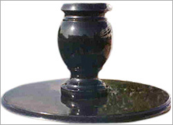 Black Granite Vase