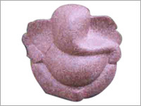 Ganesha Statue - Small Pink Granite, Hand-Crafted Polished Finish, Exquisite Detail