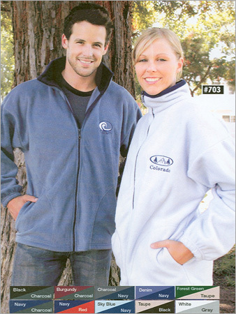 Adult's Full Zip Jackets with Trim - Fleece, S-3XL, Multiple Colors | Warm, Comfortable, Durable, Stylish