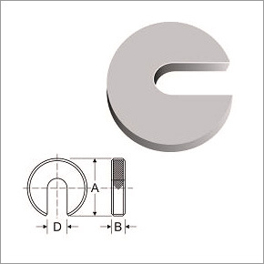 C- Washer - Heat Treated Steel Type A M10 40x10.5x10 Blackened | Easy Removal Quick Insertion Jig and Spacer Use
