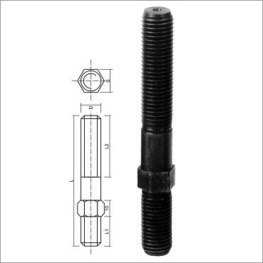 Clamping Stud with Hex for Spanner Operation
